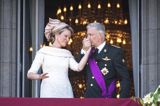 „Scanpix“ nuotr./Belgijos karalius Philippe'as su žmona Mathilde