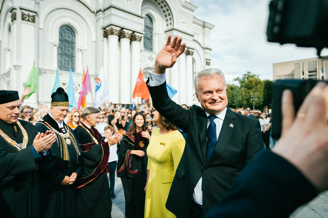 Prezidentūros nuotr./Gitanas Nausėda Kauno universitetų mokslo šventėje