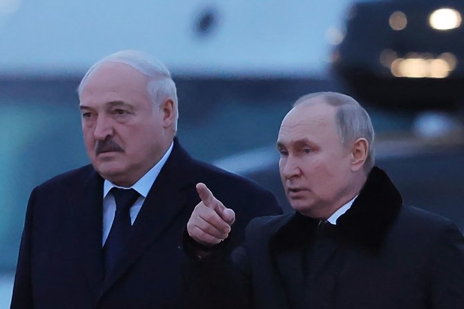AFP/„Scanpix“ nuotr./Aliaksandras Lukašenka, Vladimiras Putinas