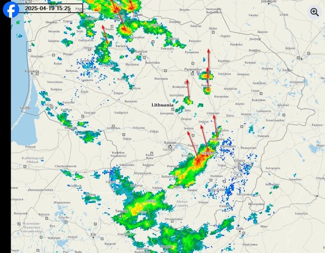 Meteo.lt iliustracija/Orai Lietuvoje