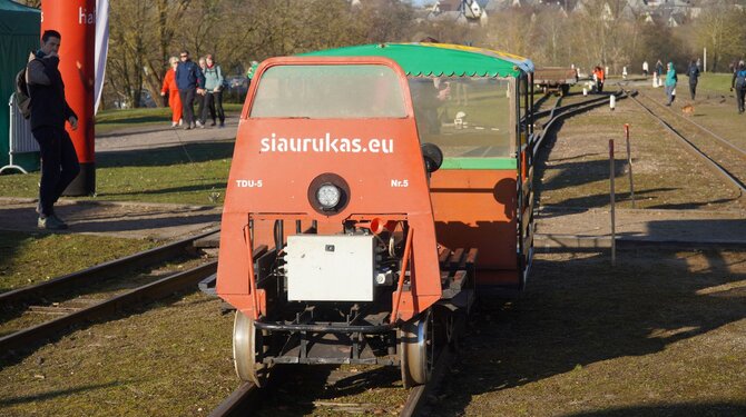 „Aukštaitijos siaurasis geležinkelis“ nuotr./Siaurukas elektrinė drezina