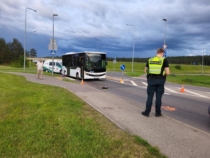15min skaitytojo nuotr./Nemenčinėje partrenkta pėsčioji