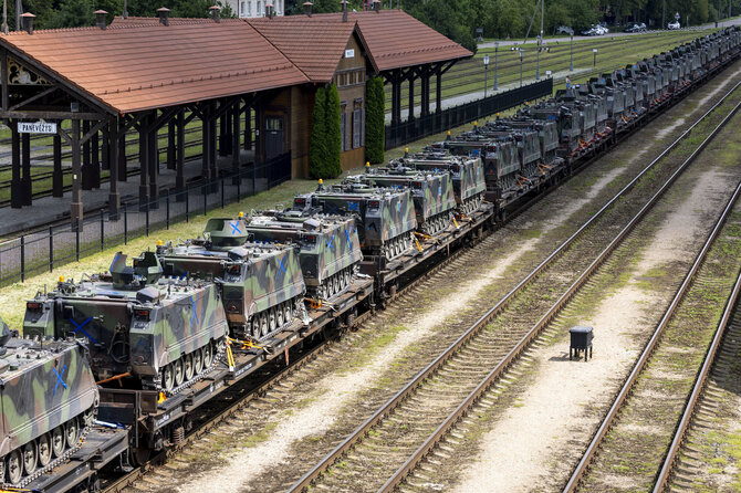 Lietuvos kariuomenės nuotr./Lietuvos kariuomenės pratybos „Karaliaus kirtis 2025“
