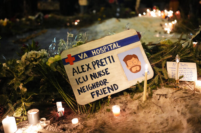 „Scanpix“/AP nuotr./JAV nušautas slaugytojas Alexas Pretti