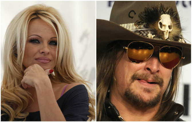 AFP/„Scanpix“ nuotr./Pamela Anderson ir Kidas Rockas