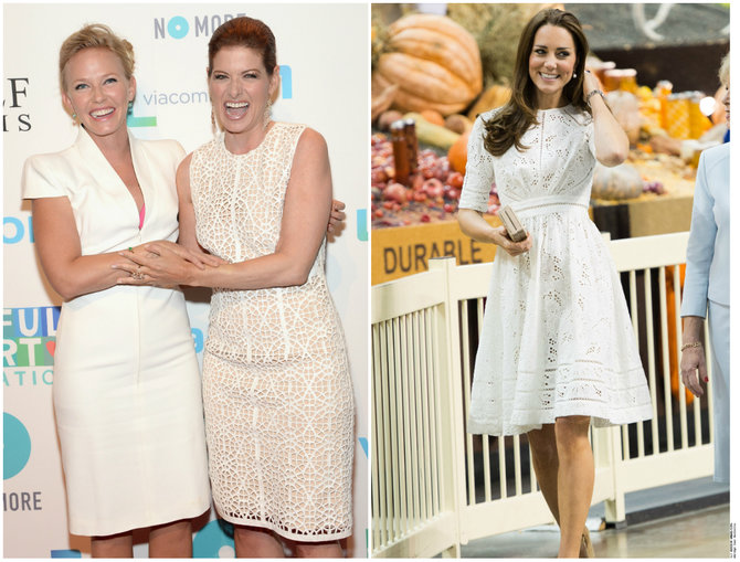 „Scanpix“ nuotr./Iš kairės: Kelli Giddish, Debra Messing ir Kate Middleton