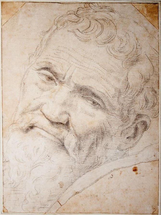 wikimedia.org nuotr./Michelangelo Buonarroti portretas