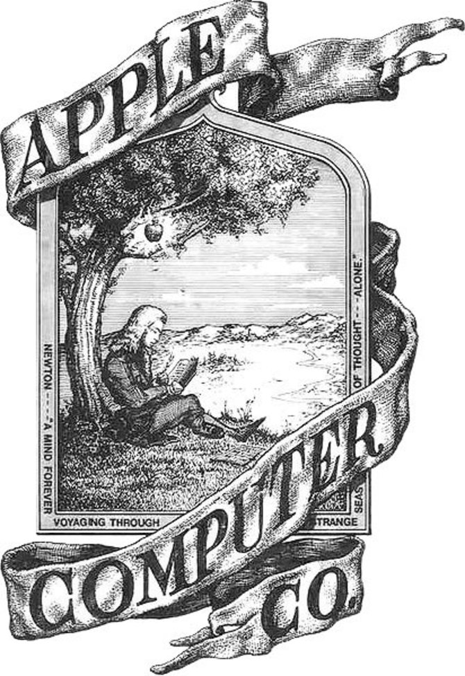 wikimedia.org nuotr./Pirmasis „Apple“ logotipas