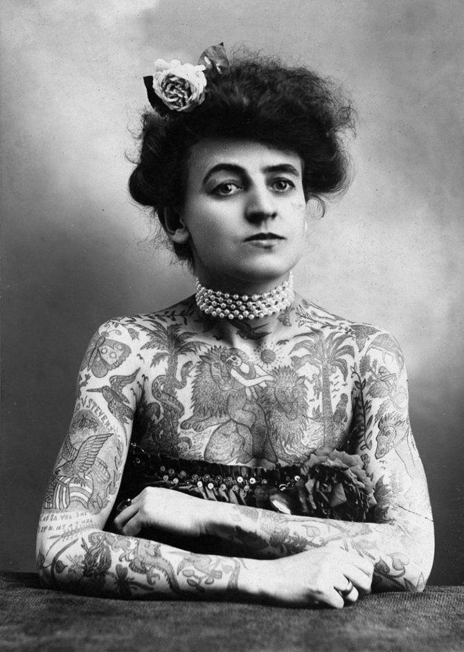 wikimedia.org nuotr./Cirko artistė, 1907 m.