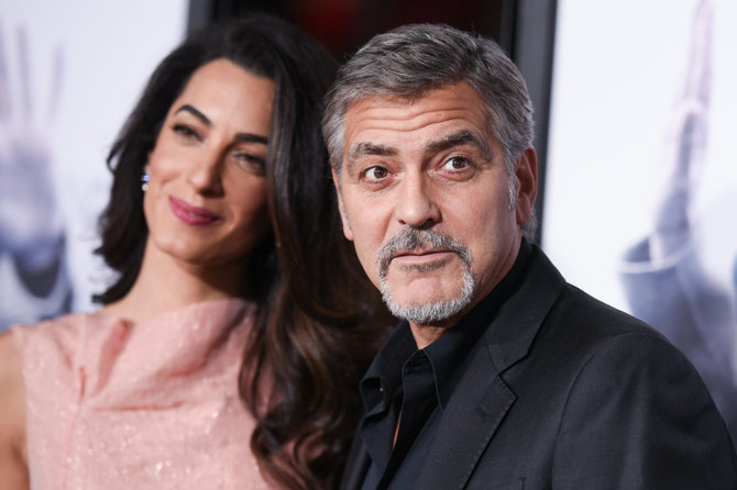 „Scanpix“/„Sipa USA“ nuotr./Amal ir George'as Clooney