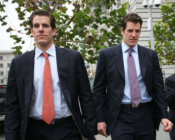 AFP/„Scanpix“ nuotr./Cameronas ir Tyleris Winklevossai