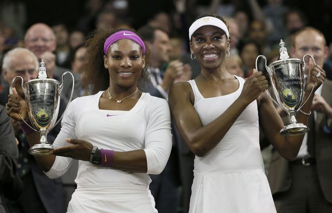 „Scanpix“ nuotr./Serena ir Venus Williams