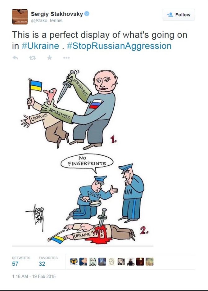 „Twitter“ nuotr./Sergiy Stakhovsky