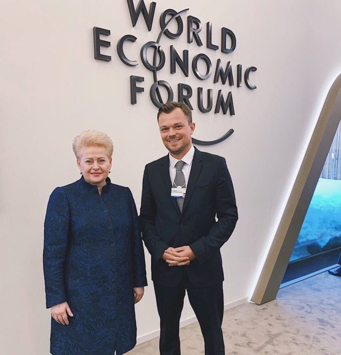 CUJO AI nuotr./Einaras von Gravrockas ir LR Prezidentė Dalia Grybauskaitė