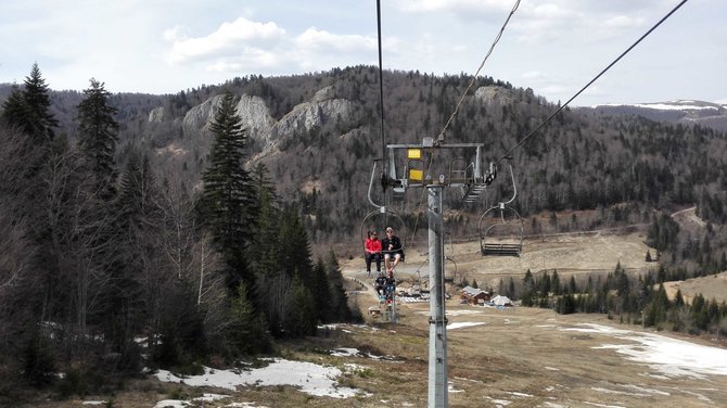 J.Lapienytės nuotr./Šiemet slidinėjimo sezonas Juodkalnijoje baigėsi anksti