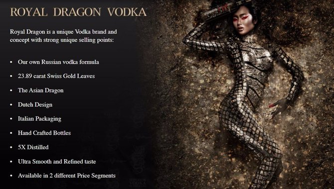 „Royal Dragon Vodka“