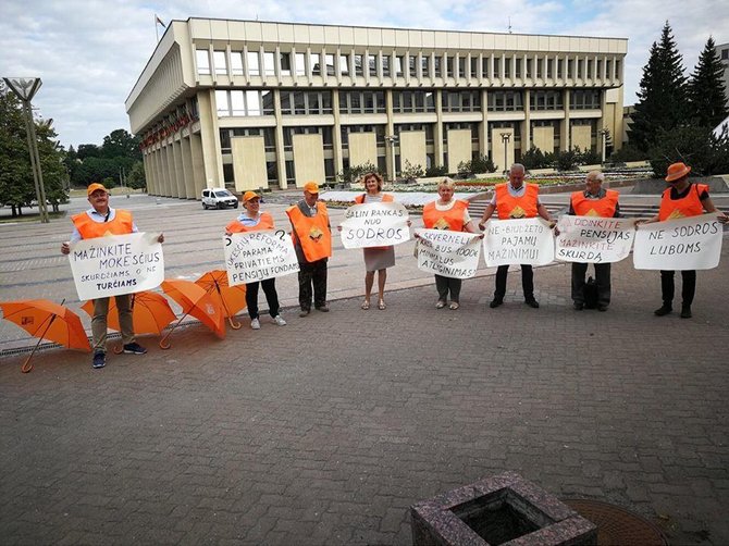 Profesinės sąjungos „Solidarumas“ piketas prie Seimo