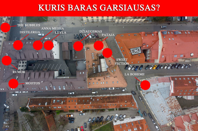 Barai pastatuose Liejyklos g. 3 ir Vilniaus g. 28