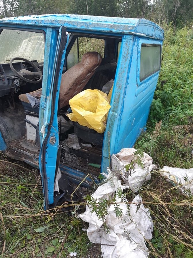 Nuotrauka iš Živilės Pinskuvienės feisbuko/Širvintų kaime rasti negyvi šuniukai