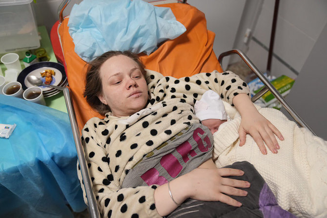 „Scanpix“/AP nuotr./Mariana Višegirskaja per Mariupolio ligoninės evakuaciją
