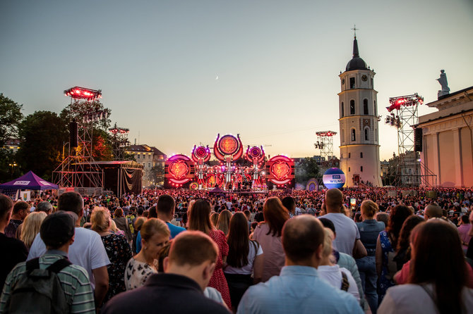 Organizatorių nuotr./Koncertas „Lenkija širdyje“ Katedros aikštėje 2022 metais