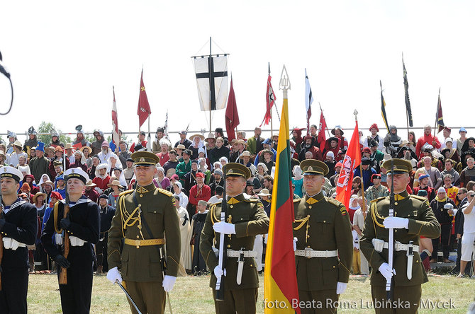 grunwald1410.pl/B.R.Lubinska-Mycek nuotr./2010 m. Žalgirio mūšio inscenizacija