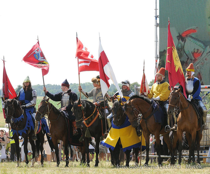 grunwald1410.pl/B.R.Lubinska-Mycek nuotr./2010 m. Žalgirio mūšio inscenizacija