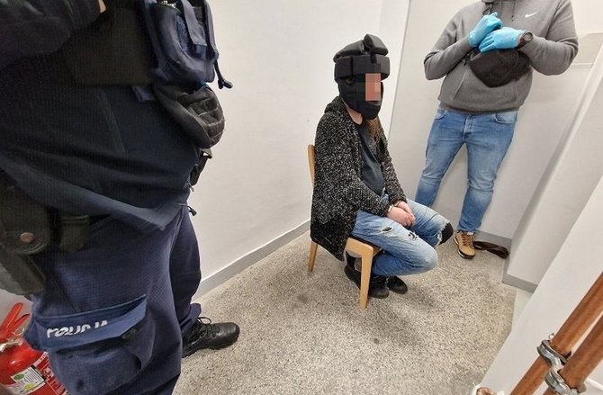 Zdjęcie polskiej policji/Maksymilian F., 44, aresztowany.
