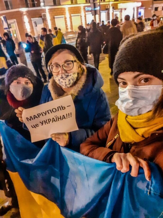 Marijos Kutniakovos asmeninio archyvo nuotr./Marija Kutniakova ir jos Mariupolis, kurio jau nėra