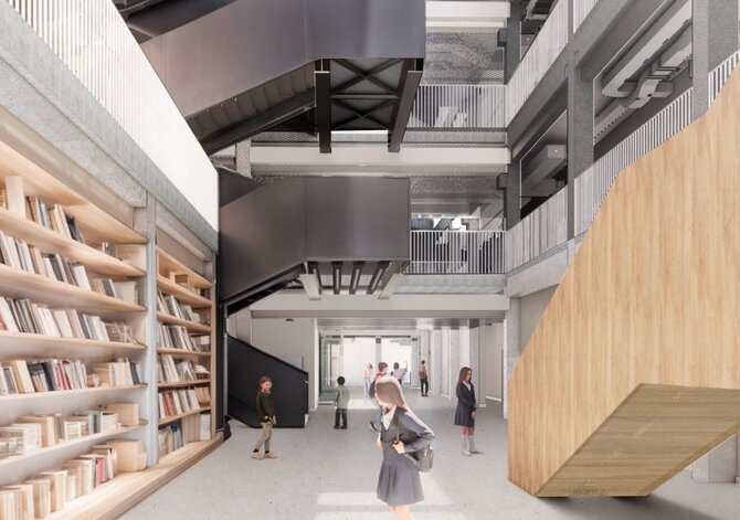 Office De Architectura vizualizacija/Pavilnionių g. progimnazija