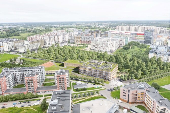 Office De Architectura vizualizacija/Pavilnionių g. progimnazija