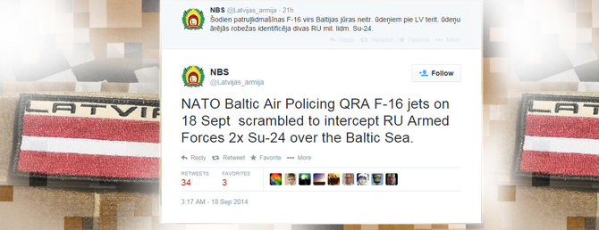 Iliustracija iš „Twitter“/Latvijos karinių pajėgų pranešimas „Twitter“