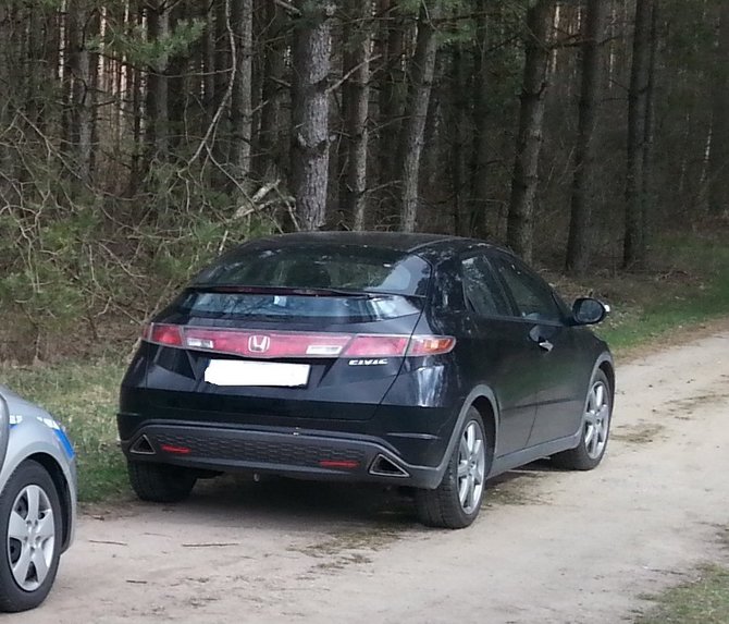 podlaska.policja.gov.pl nuotr./Lietuvio pavogta „Honda Civic“