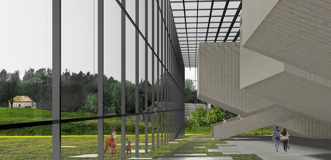 „Paleko Archstudija“ nuotr./LMTA studiju miestelio projekto vizualizacija