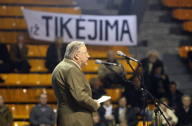 Aliaus Koroliovo nuotr./Susitikimas su Vytautu Landsbergiu