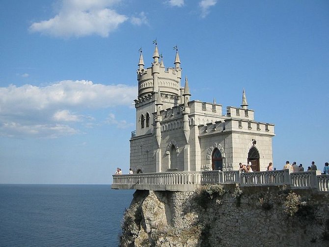 Wikimedia.org nuotr./Kregždutės Lizdas Kryme – vienas išraiškingiausių pusiasalio simbolių