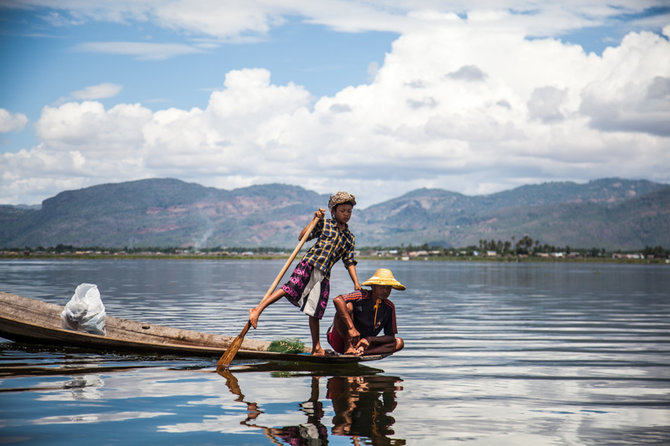 B.Tilmantaitės nuotr./Gyvenimas aplink antrą didžiausią Mianmaro ežerą Inle