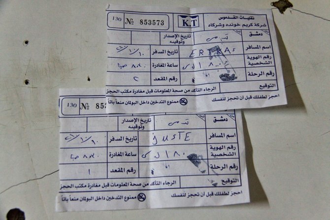E.Visakavičiaus nuotr./Mūsų autobusų bilietai Sirijoje