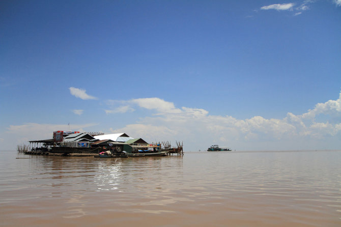 123rf.com nuotr./Ežeras Kambodžoje