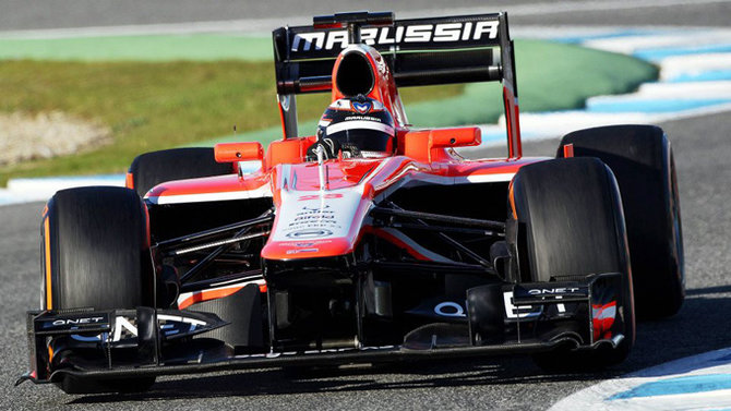 „Marussia“ komandos nuotr./„Marussia MR02“ bolidas