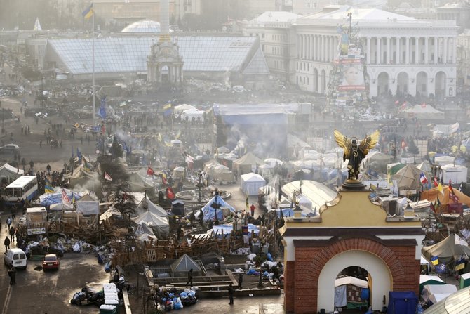 „Reuters“/„Scanpix“ nuotr./Kijevo Nepriklausomybės aikštė