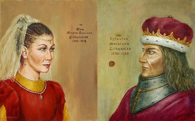 Artūro Slapšio paveikslas/Lietuvos valdovų portretai