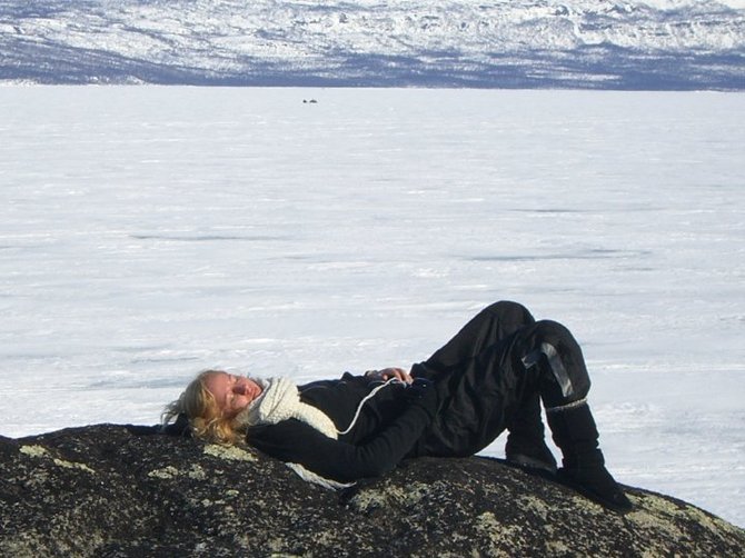Asmeninio albumo nuotr./Laplandijoje gyvenanti Rasa gali valandų valandas pasakoti apie sniego kvapą
