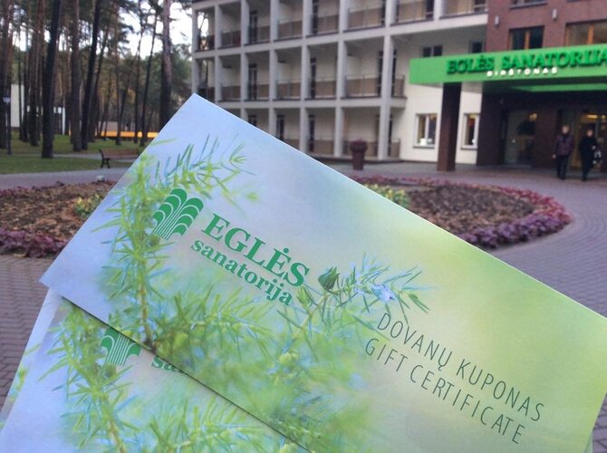 Loterijos prizas - kvietimas į sanatoriją.