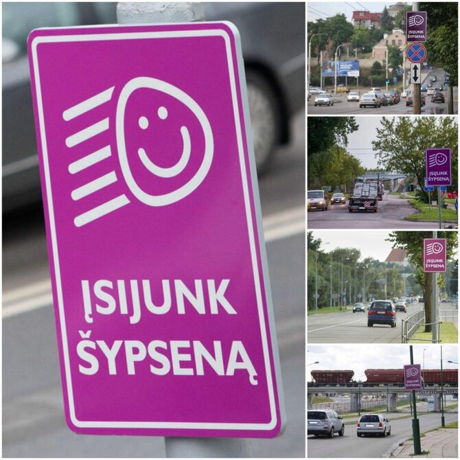 Kaimelyje bus naujas ženklas, primenantis šypsotis.