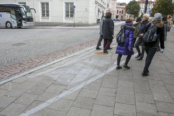 Luko Balandžio / 15min nuotr./Senas dviračių takas Vokiečių gatvėje