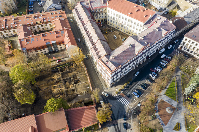 Luko Balandžio / 15min nuotr./Atstatytuose Oskierkų rūmuose planuojamas prabangių butų projektas