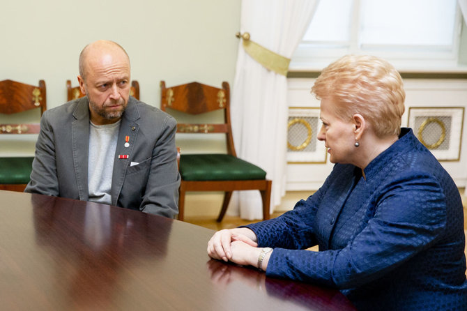 Luko Balandžio / 15min nuotr./Dalia Grybauskaitė, Jonas Ohmanas