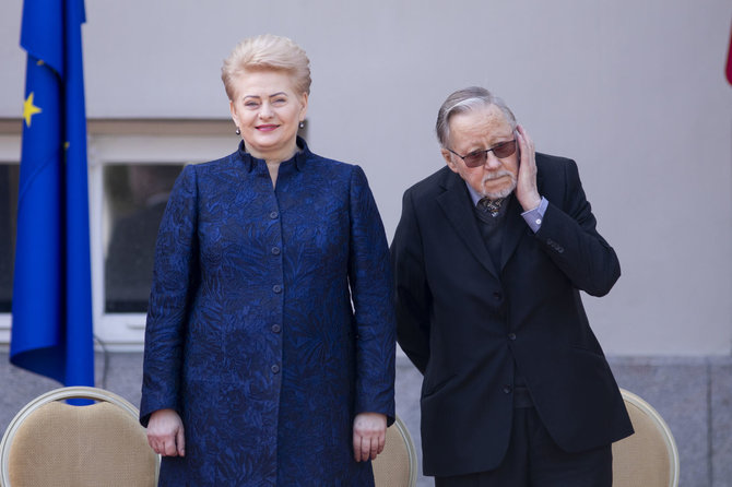 Luko Balandžio / 15min nuotr./Dalia Grybauskaitė, Vytautas Landsbergis