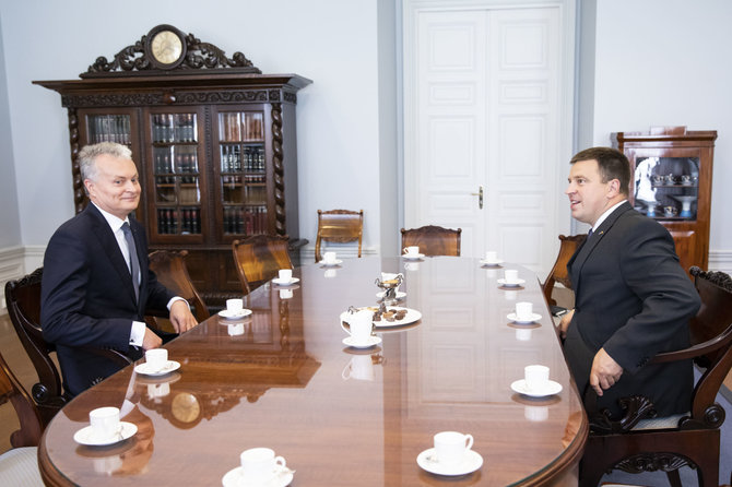 Luko Balandžio / 15min nuotr./Gitanas Nausėda ir Estijos ministras pirmininkas Juris Ratas